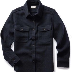 BRAND NEW Taylor Stitch Maritime Shirt Jacket - Dark Navy Wool - M&L - MSRP $188